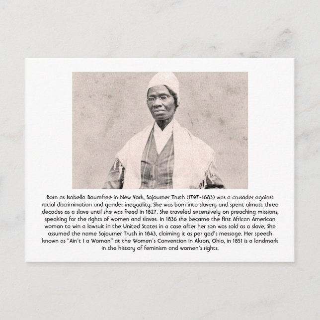 Carte Postale Sojourner Truth - Feminist (Devant)