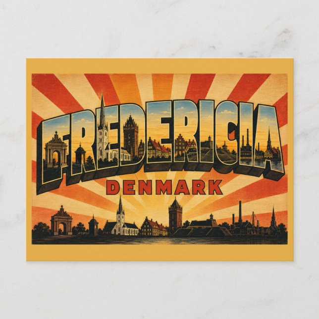 Carte Postale Soldat de Fredericia Danemark (Devant)