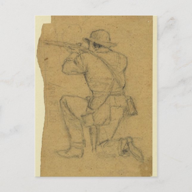 Carte Postale Soldat de tir (Devant)