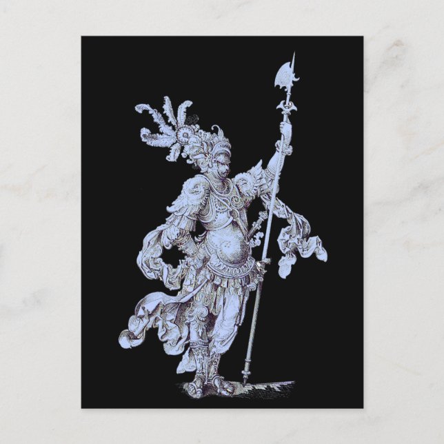 Carte Postale soldat du 17e siècle (Devant)
