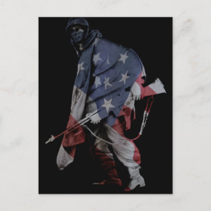 Carte Postale soldat en marche