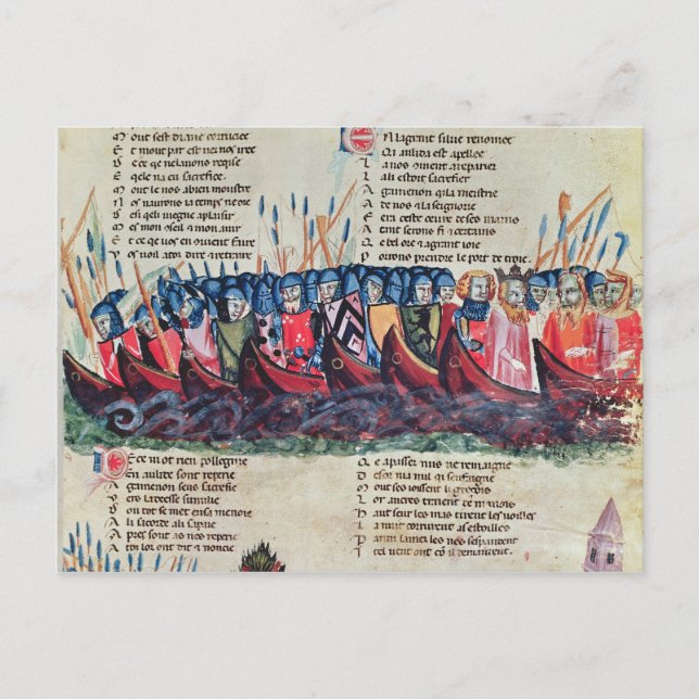 Carte Postale Soldats dans leur navire (Devant)