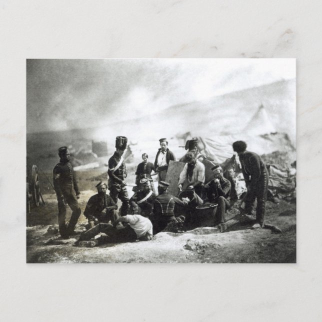 Carte Postale Soldats en Crimée, v.1855 (Devant)