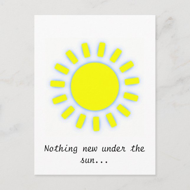 Carte Postale Soleil (Devant)
