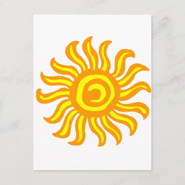 Carte Postale Soleil (Devant)