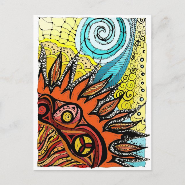 Carte Postale Soleil ATC (Devant)