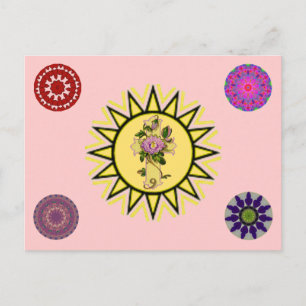 Carte Postale Soleil avec croix