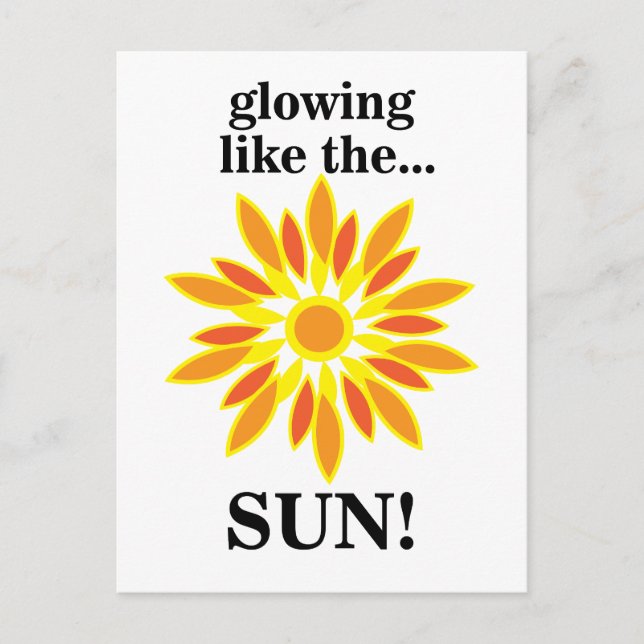 Carte Postale Soleil Brillants Comme Le Soleil (Devant)