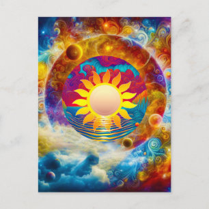 Carte Postale Soleil Cosmique
