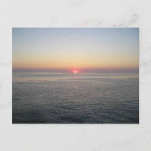 Carte Postale Soleil couchant (Devant)