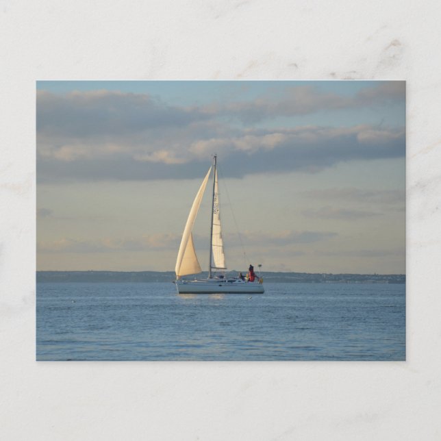 Carte Postale Soleil Dans Les Voiles (Devant)