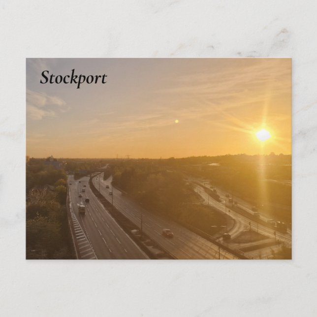 Carte Postale Soleil de Stockport (Devant)