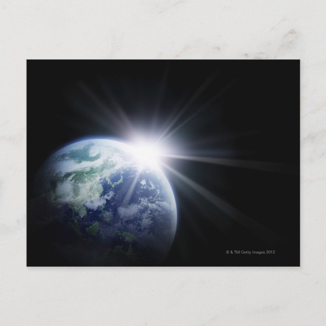 Carte Postale Soleil derrière la Terre 4 (Devant)