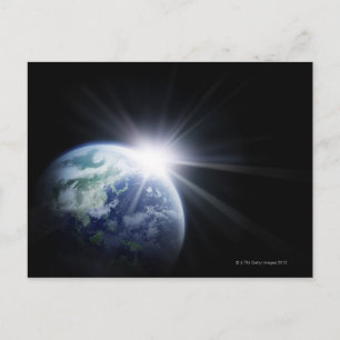 Carte Postale Soleil derrière la Terre 4