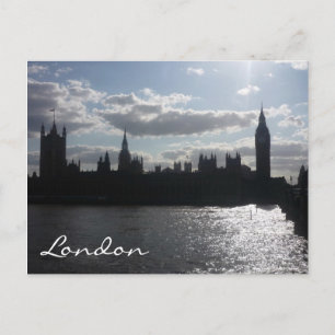 Carte Postale soleil du parlement d'angleterre