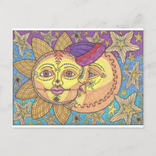 Carte Postale Soleil et Lune 2
