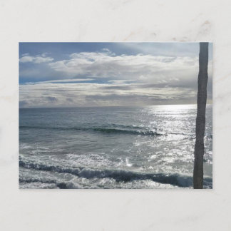 Carte Postale Soleil et vagues