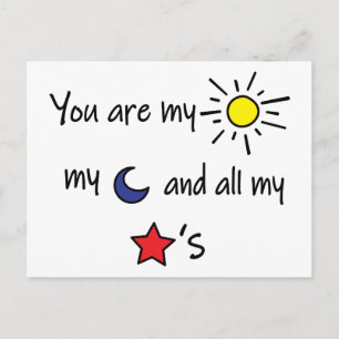 Carte Postale Soleil-Lune-et-Etoiles-