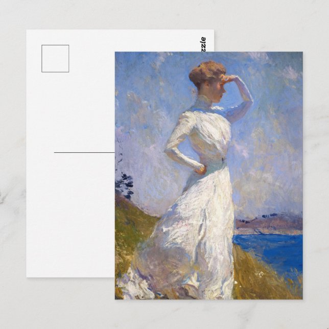 Carte Postale Soleil par Frank Weston Benson (Devant / Derrière)