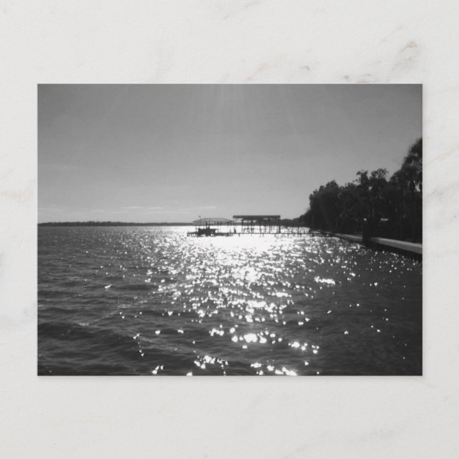 Carte Postale Soleil sur l'eau (Devant)