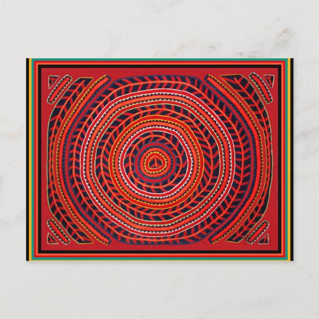 Carte Postale Soleil universel de la tribu Kuna (Devant)