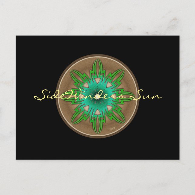 Carte Postale Soleil vert (Devant)