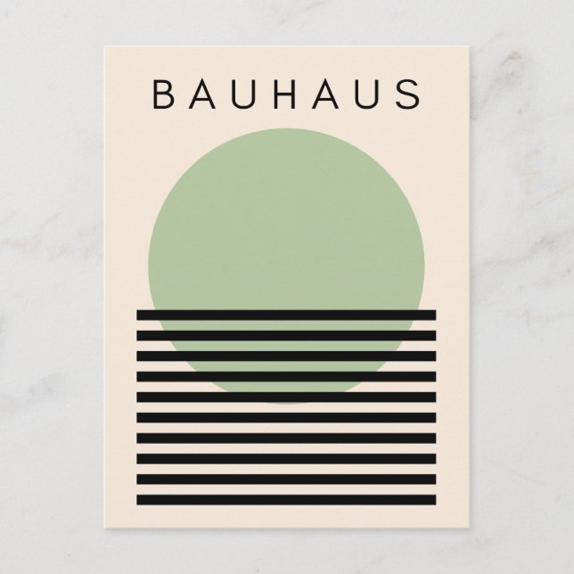 Carte Postale Soleil vert du Bauhaus (Devant)