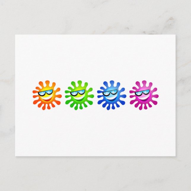 Carte Postale Soleils cool (Devant)