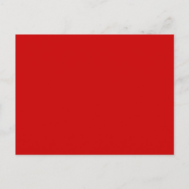 Carte Postale Solides rouges + Couleur personnalisée (Devant)