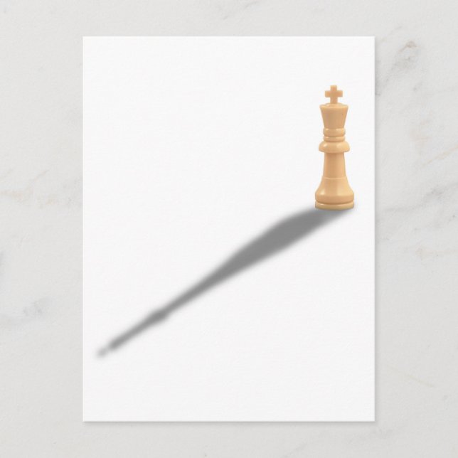 Carte Postale Solitaire Whiite King (Devant)