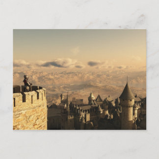 Carte Postale Solitary Knight Guarding