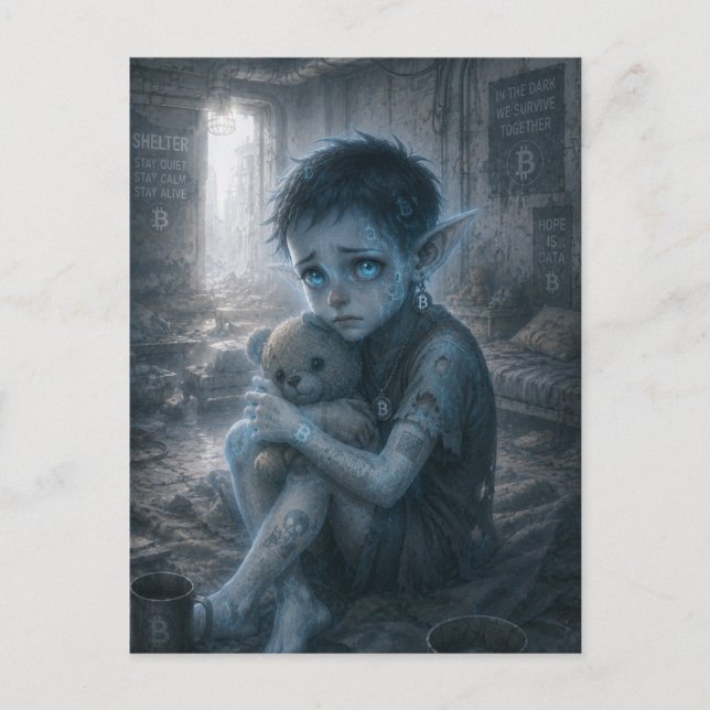 Carte Postale Solitude / Orphelin / Abri antiatomique (Devant)