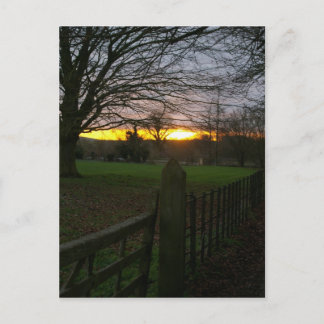 Carte Postale Solstice coucher de soleil