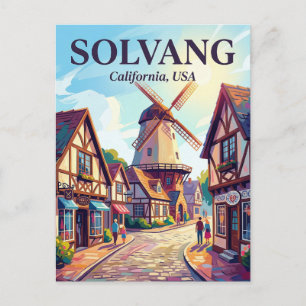 Carte Postale Solvang, Californie États-Unis
