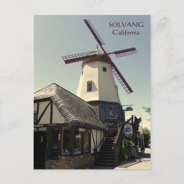 Carte postale Solvang Windmill ! (Devant)