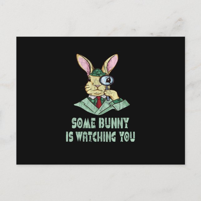 Carte Postale Some Bunny vous regarde Pâques lapin (Devant)