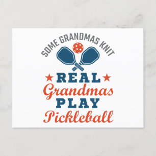 Carte Postale Some Grandmas Knit Real Grandmas Play Pickleball