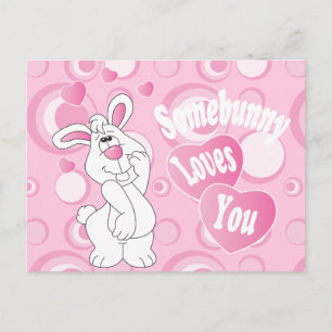 Carte Postale Somebunny Vous Aime Lapin