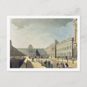 Carte Postale Somerset House, Strand, de "Ackermann's Microcos"