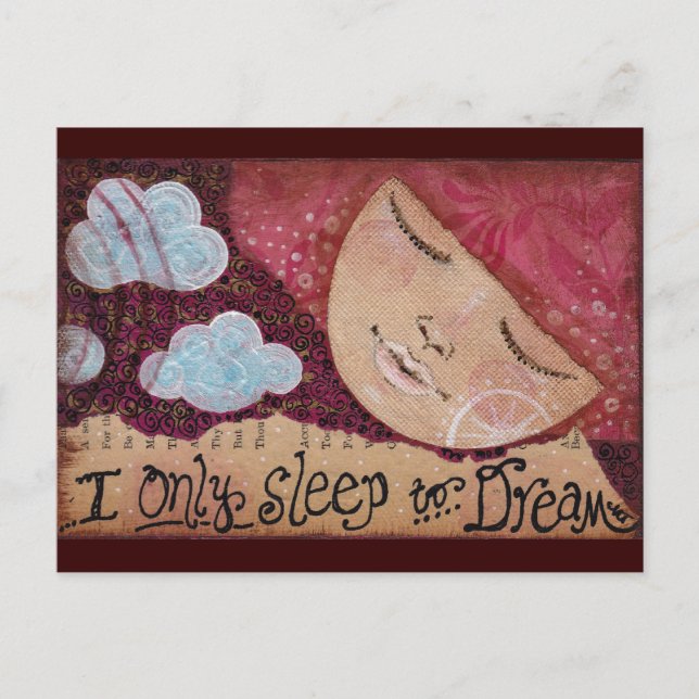 Carte Postale "Sommeil au rêve" (Devant)