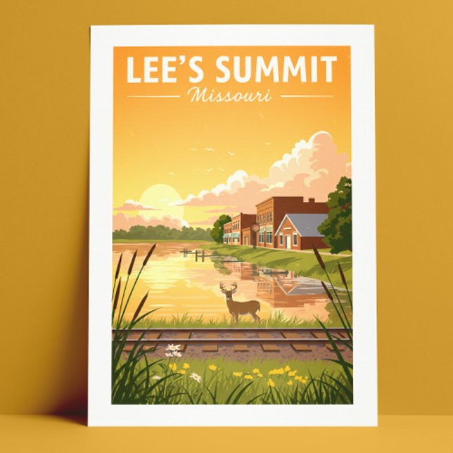 Carte Postale Sommet de vintage Lee Missouri (Créateur téléchargé)