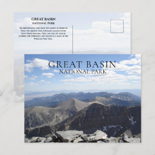 Carte Postale Sommet de Wheeler Peak View Great Basin NP, Nevada