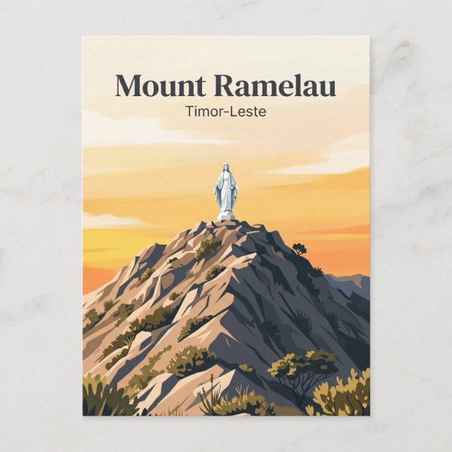 Carte Postale Sommet du mont Ramelau Timor-Leste (Devant)