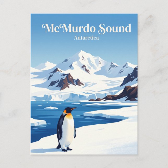 Carte Postale Son de McMurdo Antarctique (Devant)