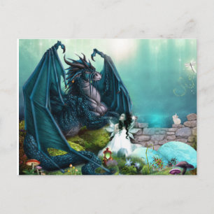 Carte Postale Son Imaginaire animal de compagnie Dragon and Fair