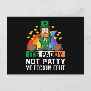 Carte Postale Son papa n'est pas Patty Jour de la Saint Patrick