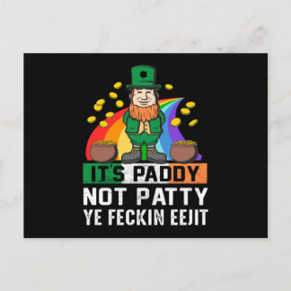 Carte Postale Son papa n'est pas Patty Jour de la Saint Patrick