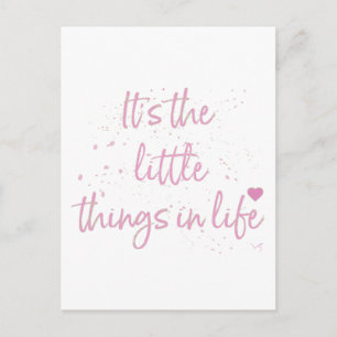 Carte Postale Son-the-little-Things-in-Life-quote-rose