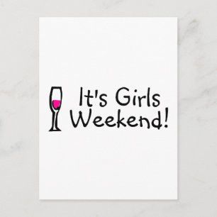Carte Postale Son Vin Weekend Filles