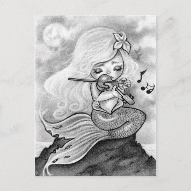 Carte postale Sonata de la sirène au clair de lune (Devant)